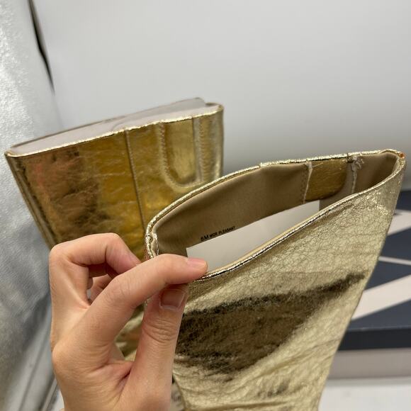 Worthington Womens Pleasant Stiletto Heel Dress Boots Gold Size 6 - Picture 8 of 16